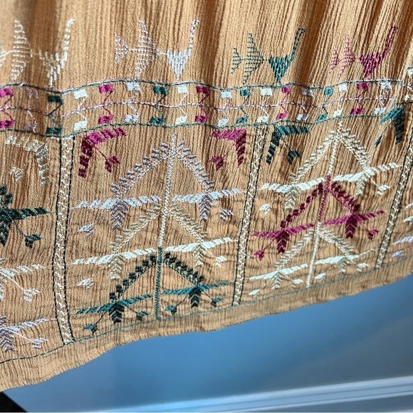 Free People Rhiannon Embroidered Mini Dress Long Sleeve - Picture 7 of 9